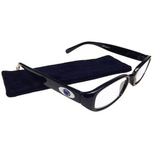 Penn State navy reading glasses with pouch image